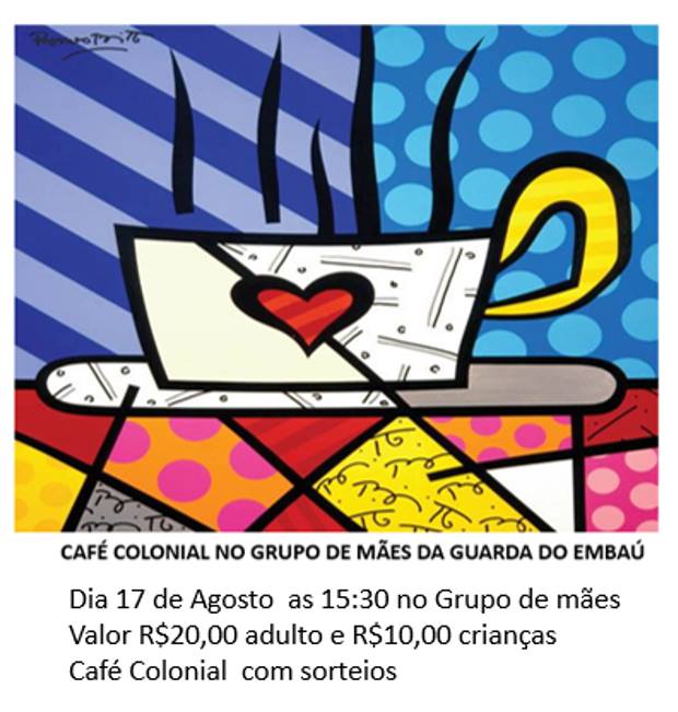 Café colonial do grupo de mães da Guarda do Embaú